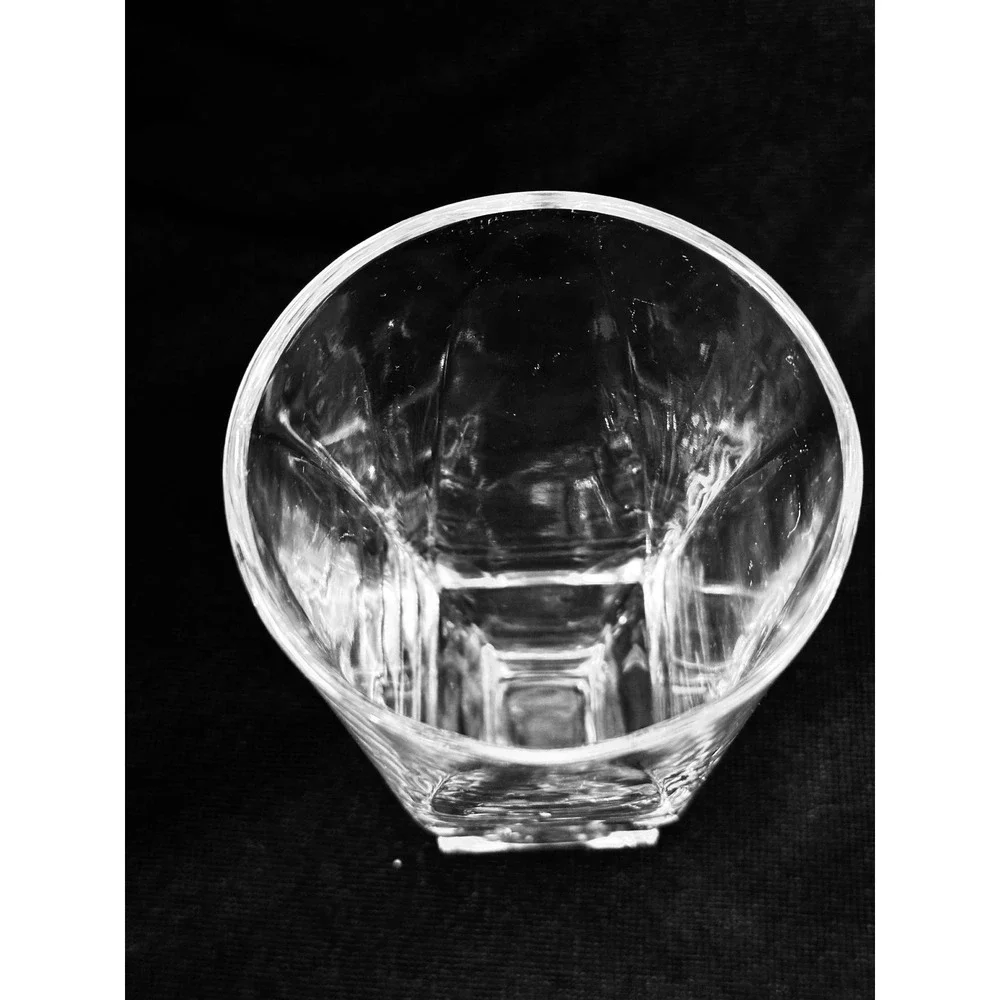 7‎ Fostoria Transition Crystal Highball Tumblers Square Base Set of 7 MCM 5.75
